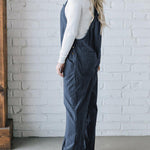 Women's Cozy Corduroy Loose Fit Overalls