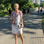 Kualani | Clean Floral Knee Length Dress