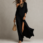 Serina | One-Shoulder Slit Dress