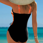 Eleanor | Gradient Drawstring One-Piece Swimsuit
