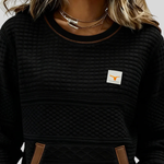 Noelle | Crew Neck Color-Block Sweatshirt