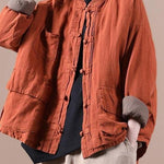 Limited Stock- Winter Pure Color Pocket Retro Coat