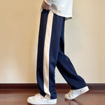 Striped Straight Loose Wide-leg Casual Pants