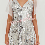Celeste Glamour Sequin Mini Dress