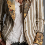 ROSALIA™ - ELEGANT BOHEMIAN STRIPE BLAZER