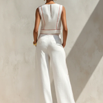 Victoria | Sleeveless Top & Wide-Leg Pants Set