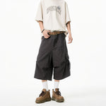 American Loose Straight Knee-length Casual Pants