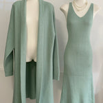 Zeagoo Women's Casual Knitted Cardigan And Sweater Dress Two-Piece Set