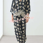 Nomad Diamond Print Kaftan Maxi Dress