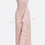 Aurelia Elegant Asymmetric Pleated Dress
