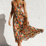 The Spark | Vibrant Color Midi Dress