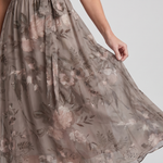 Mirabel | Flutter Sleeve Gathered Waist Floral Print Midi Dress