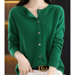 Mercy Cardigan for Women™ – Elegant Merino Wool & Soft Cardigan with Round Neck