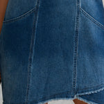 Retro Halter Neck Sleeveless Denim Sleeveless Mini Dress