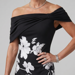 Cosma | Off Shoulder Midi Dress