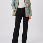 Elara | Quilted Floral Print Jacket