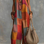 Maya Boho Chic Patchwork Jumpsuit