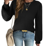 Zeagoo Womens Sweaters Fall Long Sleeve Shirts Ribbed Knit Outfits