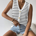 Zeagoo Womens Sweater Vest V Neck Button Down Shirts
