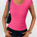 Zeagoo Womens Tank Tops Ribbed Knit Crew Neck Shirts