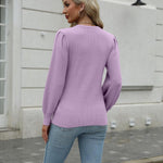 Zeagoo Women's Pullover Knitted Pullover Crew Neck Tops