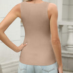 Zeagoo Womens Ribbed Tank Tops V Neck Slim Fit Knit Shirts