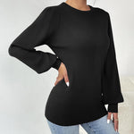 Zeagoo Women's Pullover Knitted Pullover Crew Neck Tops