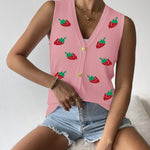 Zeagoo Womens Sweater Vest V Neck Button Down Shirts