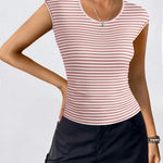 Zeagoo Womens Tank Tops Ribbed Knit Crew Neck Shirts