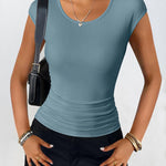 Zeagoo Womens Tank Tops Ribbed Knit Crew Neck Shirts