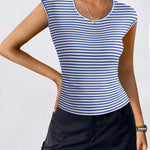 Zeagoo Womens Tank Tops Ribbed Knit Crew Neck Shirts