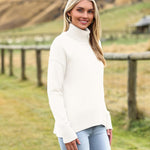 Zeagoo Women's Turtleneck Sweater Fall Winter Chunky Knitted Pullover