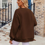 Zeagoo Womens Oversized Sweatshirts Hoodies Fleece Crew Neck Pullover