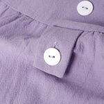Zeagoo Women's Casual Loose Round Neck Cotton Linen Long Dresses with Pockets