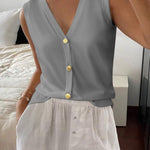 Zeagoo Womens Sweater Vest V Neck Button Down Shirts