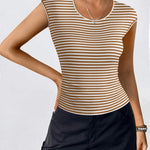 Zeagoo Womens Tank Tops Ribbed Knit Crew Neck Shirts
