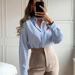 Zeagoo Womens Button Down Shirts Long Sleeve V Neck Tops
