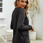 Zeagoo Womens Sweatshirts Lightweight Cable Knit Sleeve Sweaters