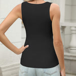 Zeagoo Womens Ribbed Tank Tops V Neck Slim Fit Knit Shirts