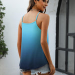 Zeagoo Womens Halter Neck Tank Tops Sleeveless Pleated Tops