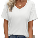 Zeagoo Womens Summer Tops Short Sleeve Casual Shirts Floral Tee