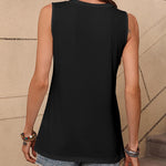 Zeagoo Women's Tank Tops Loose Fit Casual V Neck Boho Shirts