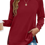 Zeagoo Womens Crewneck Sweatshirt Long Sleeve Tunic Tops