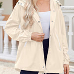 Zeagoo Rain Jacket Women Lightweight Waterproof Hooded Zip Raincoat