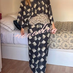 Nomad Diamond Print Kaftan Maxi Dress