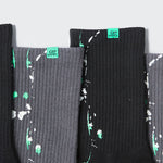 Splashed Ink Graffiti Luminous Tube Socks