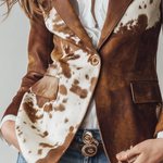 Winifred | Vintage Cow Print Blazer