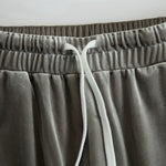 V-neck Hooded Sleeveless Top And Pants Velvet Set