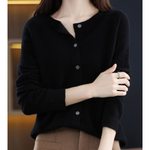 Mercy Cardigan for Women™ – Elegant Merino Wool & Soft Cardigan with Round Neck