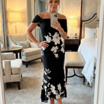 Cosma | Off Shoulder Midi Dress